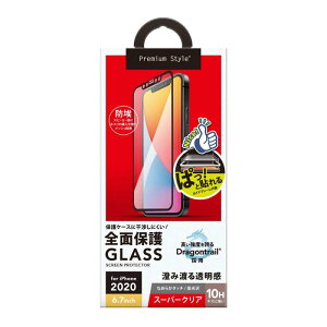 Premium Style iPhone 12 Pro Max�p ����t�� Dragontrail�t���S�ʕی�K���X �X�[�p�[�N���A PG-20HGL01FCL