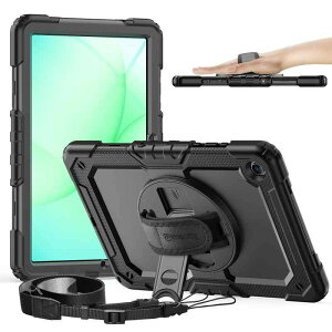 Timecity Galaxy Tab A11+ Plus / A9+ Plus ��p�P�[�X �ϏՌ� �n���h�O���b�v/�V�����_�[�X�g���b�v�t��
