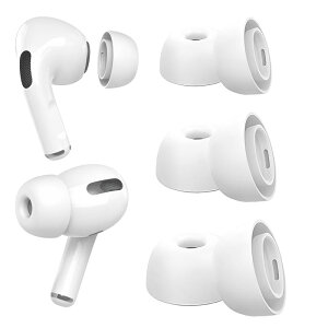 AirPods Pro �C���[�s�[�X [ S/M/L�T�C�Y�e1�y�A] �����p �V���R�� �C���[�`�b�v ��1/2���� �Ή� �C���[�s�[�X �m�C�Y�L�����Z�� �t�B�b�g�� ����~�� �z���C�g