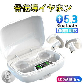 2024初登場　骨伝導イヤホン ごレビューで特典GET！Bluetooth5.3 高音質 骨伝導イヤホン 生活防水 会議/在宅勤務/散歩/スポーツにおすすめ 快適 音漏れ防止耳掛け式 骨伝導イヤホン ワイヤレスイヤホン 骨伝導 ヘッドホン Bluetooth イヤホン マイク付き ワイヤレス