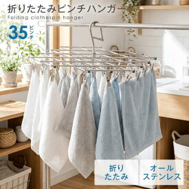 ＼クーポンで1,480円！！1,900円OFF／ハンガー ピンチハンガー ステンレス タオル掛け 洗濯ばさみ バスタオル ハンガー 洗濯グッズ コンパクト 洗濯 物干し タオルハンガー 洗濯ハンガー 角ハンガー 物干しハンガー おしゃれ シンプル