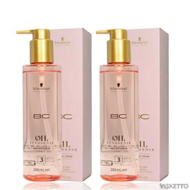 [2本SET]シュワルツコフ BCオイル イノセンス ローズオイル セラム 200ml ( OIL rose INNOSENSE Schwarzkopf seram サロン専売 BF ヘアケア 美容 ピンク )