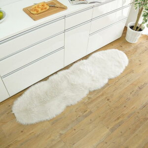 �L�b�`���}�b�g �ӂ�ӂ�t�F�C�N�t�@�[�}�b�g �L�b�`�� ��45×240cm �t�H�b�N�X�}�b�g �t�F�~�j�� ���킢�� �P�n �C���e���A