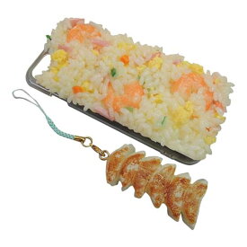スマホケース iPhoneケース 食べ物 面白い ユニーク 日本職人が作る 食品サンプル iPhone7ケース/アイフォンケース 焼き飯 ストラップ付き IP-711