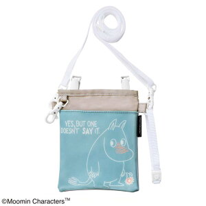 送料無料 ナースグッズ ペンケース ペンホルダー キャラクター ムーミン 3WAYソフトペンポーチ BLUSH シャドウブルー ST-CNM0006 かわいい ショルダーポーチ クリップポーチ 落ちない【メール便