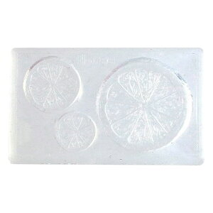 レジンクラフト用 ソフトモールド スライスオレンジ 3種の大きさ 亀島商店 C-495 オレンジ 断面 柑橘 フルーツ フェイクスイーツ レジン 粘土【メール便 送料無料】