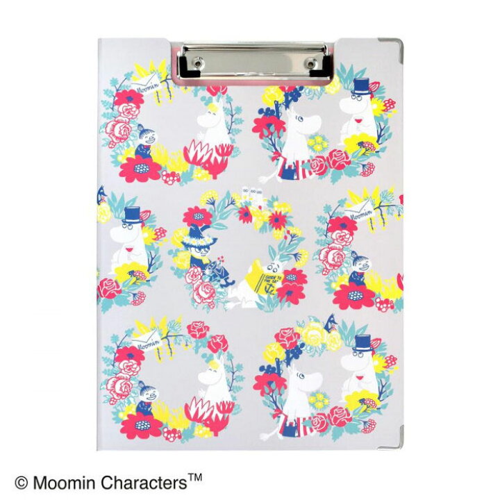 楽天市場 Moomin ムーミン クリップボード Garland グレー St Zm0153 キャラクター 文具 事務用品 かわいい おすすめ メール便送料無料 レビューでクーポンプレゼント ビタミンバスケット