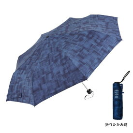 傘 雨傘 折り畳み傘 LESS IS MORE LIM ウインドレジスタンス 折りたたみ傘 63cm ストーム ダークブルー U363-0802NV1-B6