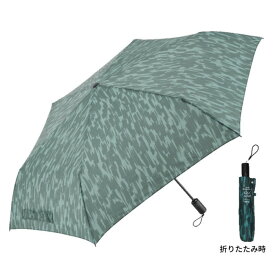 傘 雨傘 折り畳み傘 LESS IS MORE LIM 軽量自動開閉 折りたたみ傘 60cm バーク ワイルドグリーン U360-0805DG1-BC