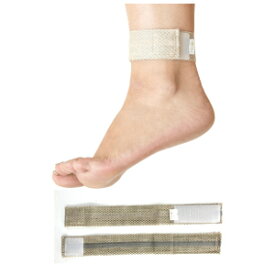 脚ツランメッシュ 2本組 足首サポーター 脚つり予防ベルト 足首周り16〜26cm 日本製 締め付けない 寝る時に巻く【メール便 送料無料】
