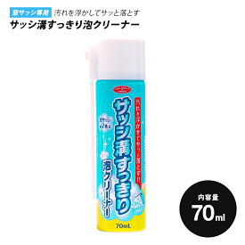 窓掃除 洗剤 サッシ溝すっきり泡クリーナー 70ml 1007114