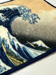 タオキー タオルのキーホルダー ボールチェーン付き 12cm角 メンズ レディース ドット 花柄 北斎 チェック【ナガクラ】【5個までメール便OK】