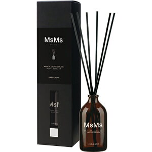 【SG】 芳香剤(リードディフューザー) ムースムース アンバー&ホワイトムスク 90ml/日本製 sangoaroma