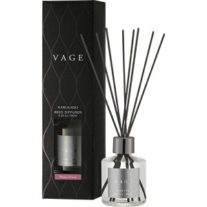 【SG】 6個セット 芳香剤(リードディフューザー) VAGE・バーグ 6265プラチナシャワー (優しいフローラルムスクの香り) 黒箱 180ml/日本製