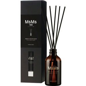 【SG】 3個セット 芳香剤(リードディフューザー) ムースムース180(大容量) アンバー&ホワイトムスク 180ml/日本製 sangoaroma