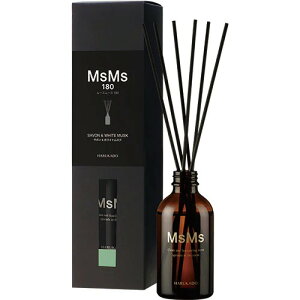 【SG】 芳香剤(リードディフューザー) ムースムース180(大容量) サボン & ホワイトムスク 180ml/日本製 sangoaroma