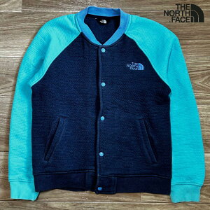 【即日配送】THE NORTH FACE ザノースフェイス ブルゾンジャケット キッズ 150cm ネイビー ブルー 紺 青 刺繍ロゴ 訳あり【送料無料】