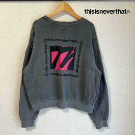 【即日配送】thisisneverthat スウェットトレーナーメンズS グレープリントロゴ【送料無料】