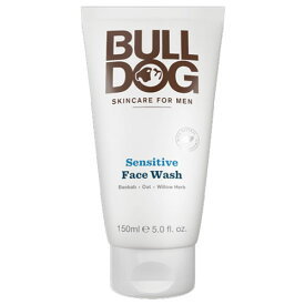 ブルドッグ（BULL DOG） センシティブ フェイスウォッシュ（洗顔料） 150ml男性用（メンズ）スキンケア。バオバブ油、オート麦油、ウィローハーブを配合。スッキリとリフレッシュできる洗顔フォーム。刺激を最小限に抑えるために無香料。敏感肌用メンズコスメ