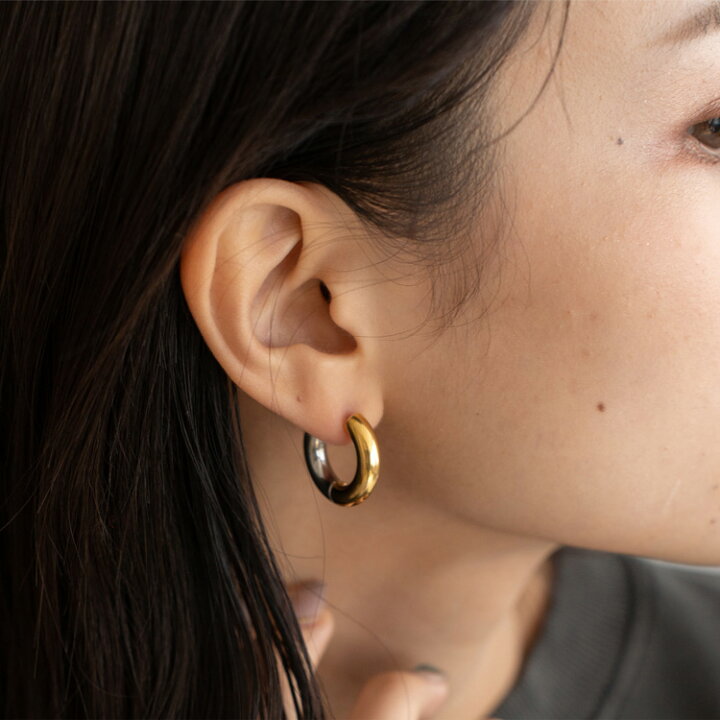 楽天市場】ピアス フープ ステンレス 金属アレルギー対応 18k 