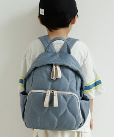 【ママとおそろい】リュック キッズ 女の子 おしゃれ 親子 お揃い コーデ 撥水 高密度ナイロン キルティング 軽量 a4 8ポケット 大容量 リュックサック リンクコーデ 軽い 子供 名札入れ 子供用 vinb-21c44z 【aroco/アロコ】 秋冬 秋バッグ クリスマス プレゼント