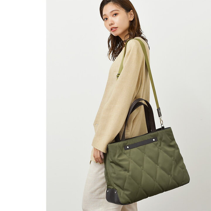 楽天市場】キルティング トートバッグ ナイロン バッグ A4 レディース 