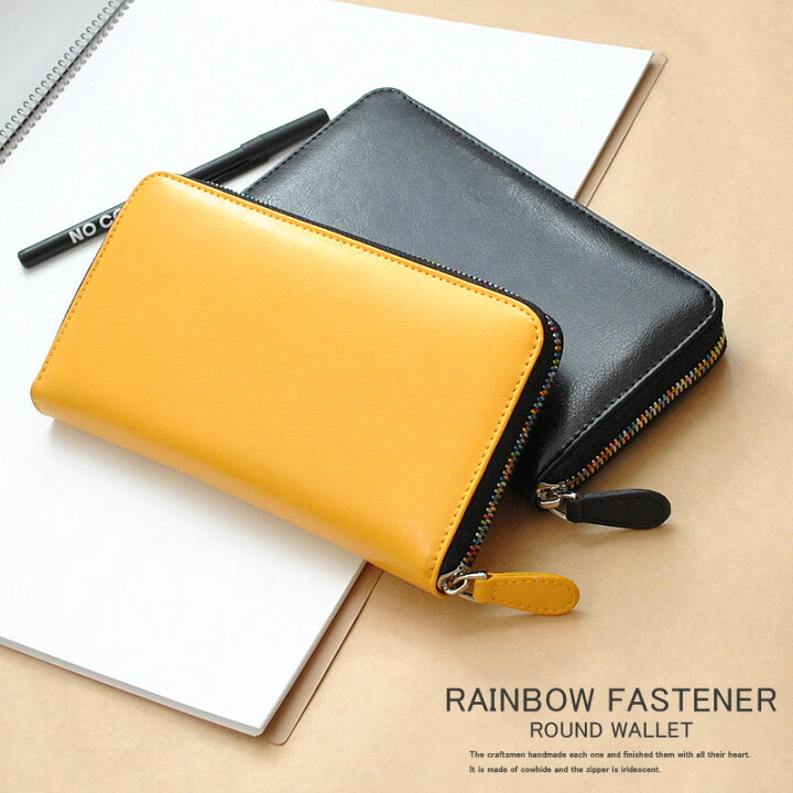 楽天市場】長財布 レディース ラウンドファスナー 牛革(スプリット  
