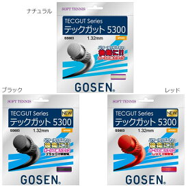 ゴーセン メンズ レディース テックガット5300 テニス ソフトテニスガット 軟式 ブラック 黒 レッド 赤 送料無料 GOSEN SS603