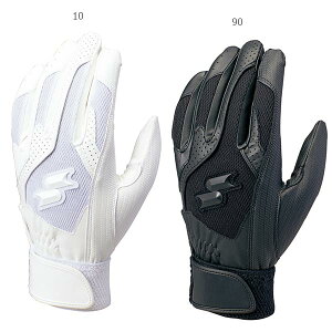 エスエスケイ野球 メンズ レディース 高校野球対応シングルバンド手袋 両手 野球用品 バッティンググローブ ホワイト 白 ブラック 黒 送料無料 SSK BG3004W