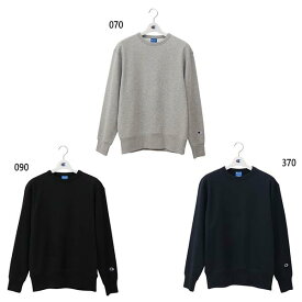 チャンピオン メンズ クルー ネックス ウィート シャツ CREW NECK SWEAT SHIRT バスケットボールウェア トップス 長袖 トレーナー ブラック 黒 グレー ネイビー 灰色 送料無料 Champion C3-PS060