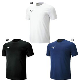 プーマ メンズ SS Tシャツ サッカーウェア フットサルウェア トップス 半袖Tシャツ ホワイト 白 ブラック 黒 送料無料 PUMA 656335