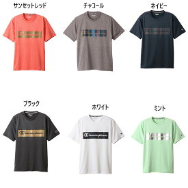 チャンピオン メンズ C VAPOR Tシャツ 半袖Tシャツ トップス 吸汗速乾 抗菌防臭 ホワイト 白 ブラック 黒 グレー ネイビー レッド 赤 灰色 送料無料 Champion C3-RS303