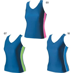 S-LLサイズ フットマーク レディース ジュニア ラインセパレーツ 上 トップスのみ スイムウエア スイミング 水泳 フィットネス水着 ガールズ水着 ブルー 青 ピンク グリーン 緑 送料無料 FOOTMA