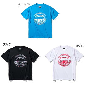 スポルディング メンズ レディース Tシャツ MTVノーシグナル バスケットボールウェア トップス 半袖Tシャツ ホワイト 白 ブラック 黒 ブルー 青 送料無料 SPALDING SMT211540