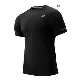 ニューバランス メンズ ベーシック ラン ショートスリーブTシャツ ジョギング マラソン ランニングウェア トップス 半袖Tシャツ ブラック 黒 送料無料 New Balance MT93917