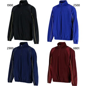 ゼット野球 メンズ 長袖ハーフジップジャンパー 野球ウェア トップス 長袖 裏起毛 軽量 ブラック 黒 ネイビー ブルー 青 送料無料 ZETT BOV460A