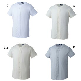 アシックス メンズ レディース スクールゲームシャツ 野球ウェア トップス 半袖 ホワイト 白 グレー 灰色 送料無料 asics BAS017