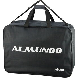 6個入 ミカサ メンズ レディース ジュニア サッカーボールバッグ ALMUNDOロゴ入 サッカーバッグ 鞄 ブラック 黒 送料無料 MIKASA ACBGM60BKA