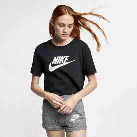 ナイキ レディース エッセンシャル クロップド Tシャツ フィットネス トレーニングウェア トップス 半袖Tシャツ ホワイト 白 送料無料 NIKE BV6176 010