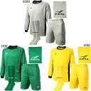 フィンタ ジュニア キッズ キーパー3点セット サッカーウェア フットサルウェア ソックス パンツ 長袖シャツ ゴールキーパー ストッキング グレー イエロー グリーン 灰色 黄色 緑 送料無料 FINTA FT5985