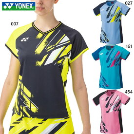 ヨネックス レディース ウィメンズゲームシャツ テニス バドミントンウェア トップス 半袖 吸汗速乾 ベリークールドライ UVカット 制電 ブラック 黒 ブルー 青 ピンク 送料無料 YONEX 20640