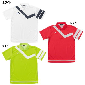 ルーセント メンズ レディース ゲームシャツ テニス バドミントンウェア トップス 半袖 ユニフォーム 吸汗速乾 スポーツ ホワイト 白 レッド 赤 グリーン 緑 送料無料 LUCENT XLP8310 XLP8311 XLP8315