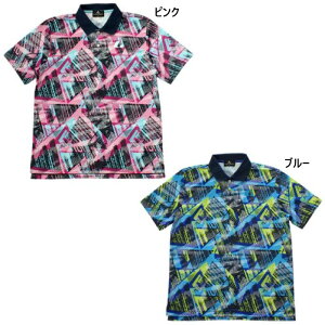 ルーセント メンズ レディース ゲームシャツ テニス バドミントンウェア トップス 半袖 ユニフォーム 吸汗速乾 スポーツ ブルー 青 ピンク 送料無料 LUCENT XLP8571 XLP8577