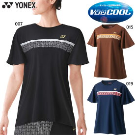 ヨネックス レディース ゲームシャツ テニス バドミントンウェア トップス 半袖Tシャツ ブラック 黒 ネイビー ブラウン 茶色 送料無料 YONEX 20731