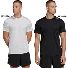 アディダス メンズ デザインド 4 ランニング 半袖Tシャツ ジョギング マラソン ランニングウェア トップス 吸汗速乾 ホワイト 白 ブラック 黒 送料無料 adidas DVL81