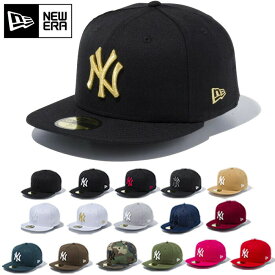 ニューヨーク ヤンキース ニューエラ メンズ レディース 59FIFTY 5950 帽子 ベースボールキャップ MLB カジュアル ストリート NY ホワイト 白 ブラック 黒 グレー ネイビー ブラウン グリーン 茶色 送料無料 NEW ERA