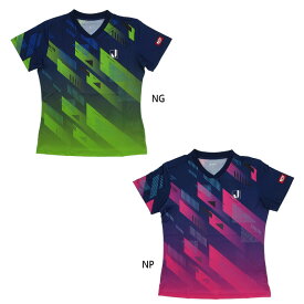 ジュウイック レディース ギャラクシー Galaxy-J 卓球ウェア トップス 半袖Tシャツ JTTA公認 ネイビー 送料無料 JUIC 5660