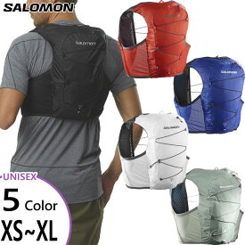 サロモン メンズ レディース アクティブ スキン Active Skin 8 Set ランニング ベスト バッグ 鞄 トレイルランニング トレラン ブラック 黒 レッド 赤 送料無料 Salomon