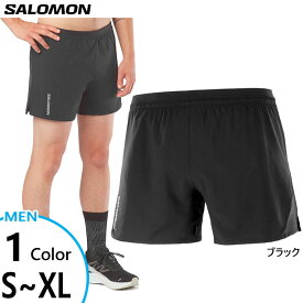 サロモン メンズ クロス ショーツ CROSS 5 SHORTS M ジョギング マラソン ランニングウェア ボトムス トレイルランニング ショートパンツ 短パン ブラック 黒 送料無料 Salomon LC1871400