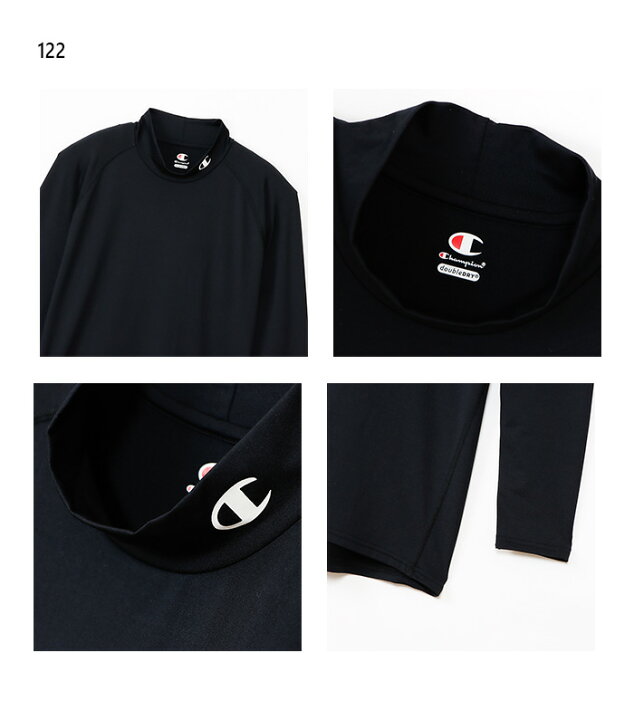 楽天市場】チャンピオン メンズ モックネックロングスリーブTシャツ 